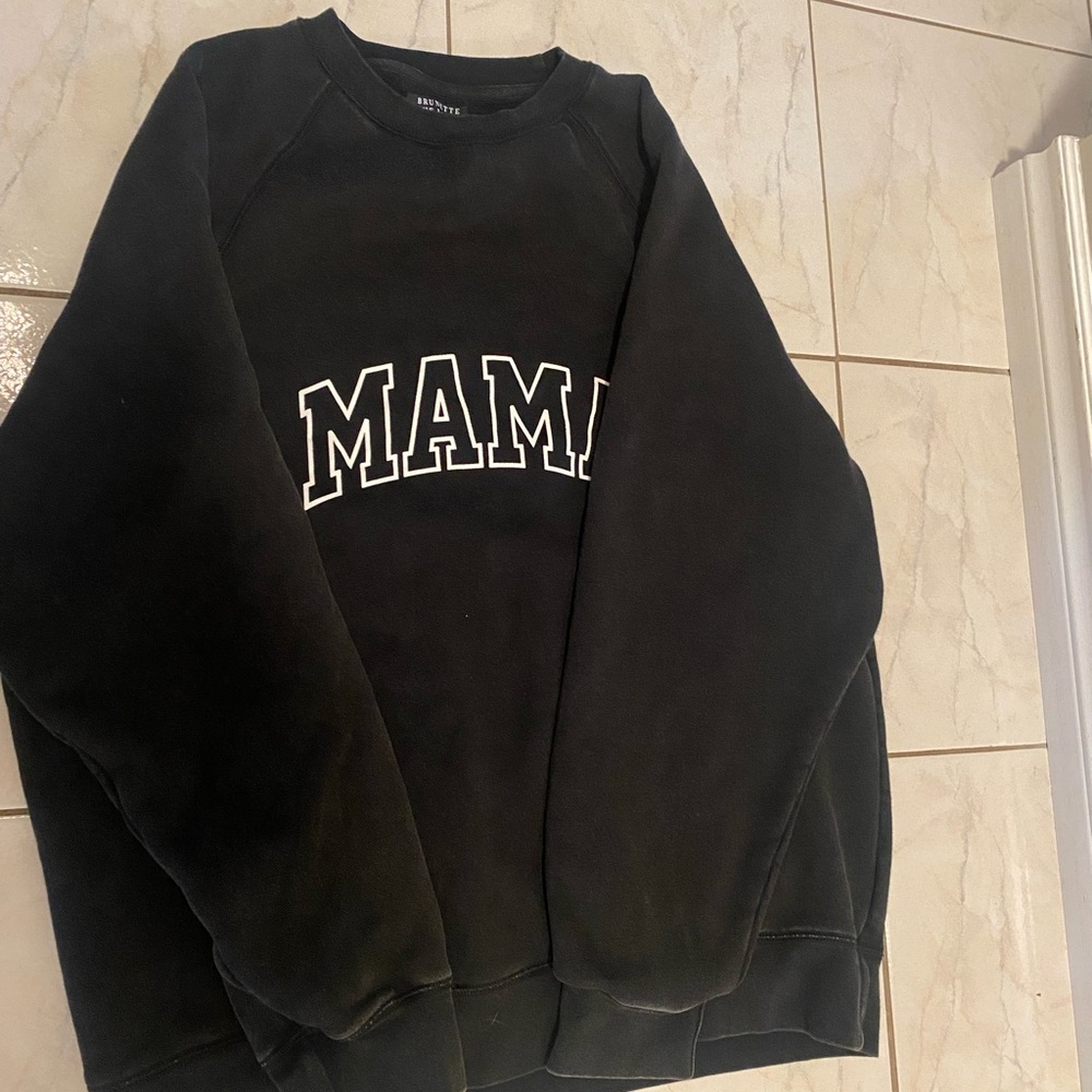 BrunetteThe Label 'MAMA' Crewneck Sweatshirt boyfriend fit - Picture 2 of 5